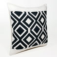 thumbnail image 6 of Ox Bay Indoor Geometric Diamond Square Throw Pillow, Navy Blue / White, 20" x 20", 6 of 9