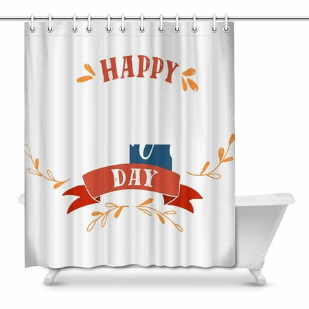 Pop Happy Fathers Day Bathroom Shower Curtain 66x72 Inch