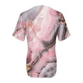 thumbnail image 5 of LQCMBYF Womens Shirts Dressy Casual Summer Women Pullover Blouses Trendy V Neck Short Sleeves Tunic Shirts Casual Fancy Floral Print Ladies Top Tees Loose Fit Navy Womens Plus Size Tops (Hot Pink,L), 5 of 5