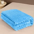 thumbnail image 6 of Tyidzon Extra Soft Fleece Throw Blanket, 28X39 Inch Stylish Jacquard Throw Blanket for Couch, Lightweight Fuzzy Blanket Suitable for All Seasons, Blue, 6 of 8