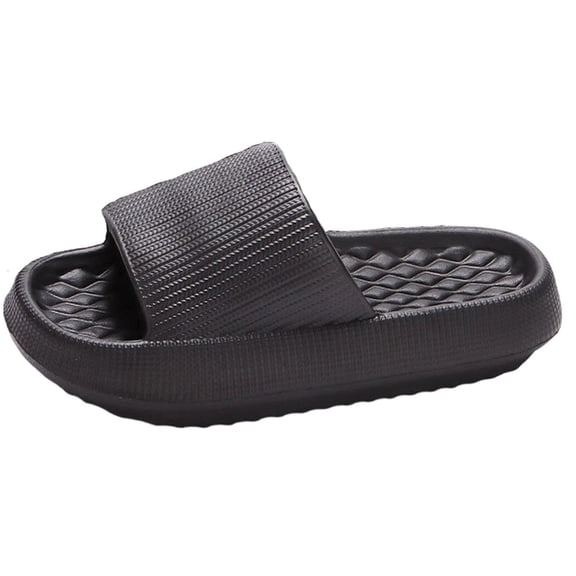 SAWOBUUN Cloud Slides for Women and Men Thick Sole Non Slip Anti Odor House Shower Sandals with Soft Cushioned Sole