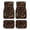 Autumn Mushroom Pattern, variant on Pzuqiu Bold Full Set 4-Piece Car Floor Mats with Fire Flame Print - Durable Non-Slip All Weather Interior Protection