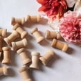thumbnail image 3 of 20Pcs Vintage Style Empyty Wooden Bobbins Spools Reels Organizer for Sewing Ribbons Twine Wood Crafts Tools Thread Wire, 3 of 8