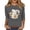 AB45 Grey, variant on Bainana Halloween 3/4 Sleeve Tshirts For Womens Ghost Print Crew Neck Fall Tops Soft Lightweight Ladies Theme Party Casual Tees Size L