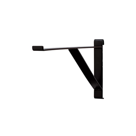 12 inch Black Contemporary Shelf Bracket for Wire Grid - Set of 3