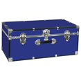 thumbnail image 1 of Seward Trunk College Dorm and Camp Storage Footlocker Trunk, Blue, 30-Inch (SWD5120-40), 1 of 1