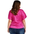 thumbnail image 3 of Blusa Roman Fashion Satín Talla Extra BL-ELY-4924-FIUSHA 36, 3 of 6