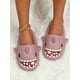 thumbnail image 5 of Shark Design Single Band Slides, Lavender Preppy Style Cartoon Slippers, 5 of 5
