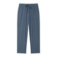 thumbnail image 1 of Timegard Womens Pants Straight Leg Elastic Waist Lightweight Fall Travel Solid Color Pants with Pockets, 1 of 6