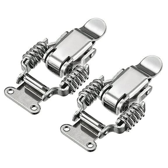 Uxcell 201 Stainless Steel Spring Loaded Toggle Latch Catch Clamp 68mm 2pcs