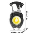 thumbnail image 3 of Clearance! Cob Keychain Work Light Keychain Flashlights 7 Light Modes 1600 Portable Usb Rechargeable Cob Work Light Emergency Light with Folding Bracket and Magnet Base Cam One Size Black, 3 of 9