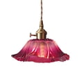 thumbnail image 3 of Stgfyxgs Flower Pendant Light Flower Glass Hanging Lamp, Ceiling Lamp, Minimalist ,Small Chandelier Flower Chandelier, for Living Room violet, 3 of 9