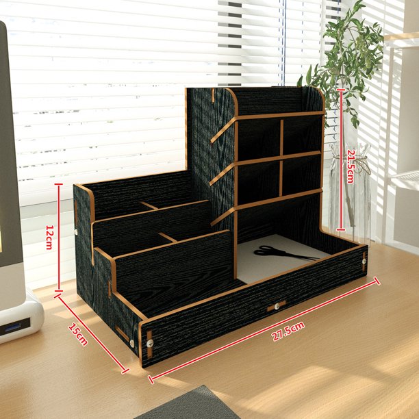 Stylish Wooden Pen Holder - Perfect for Office Desk, Bedroom Decor, and Student Storage