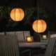 thumbnail image 4 of Lámpara Farol solar redondo LED de 10 pulgadas para colgar en el patio (base rosa, hoja verde C) Ehuebsd Nuevos Originales, 4 of 8