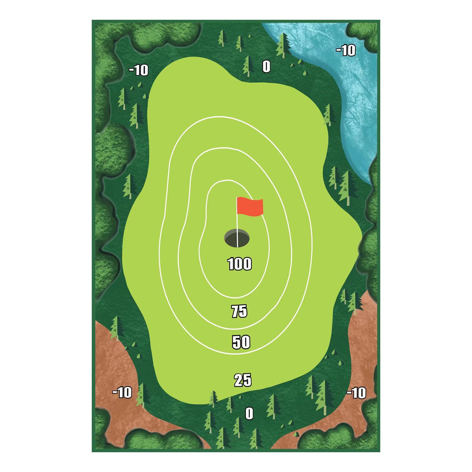 Ycolew Golf Chipping Game with 16 Stick Golf BallsGiant Size with Chipping Mat for Adults