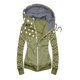 thumbnail image 1 of Sudadera con capucha para mujer, abrigo, chaqueta de cuello alto, bolsillo con cremallera, manga larga, ropa de abrigo con cremallera, Tops, jersey de cuello alto Pompotops  gfhjh12075, 1 of 5