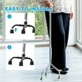 thumbnail image 5 of Quad Cane Tips 1 Inch, 4 Pcs Replacement Foot for Standing Stick Women Men, Black(Style 1), 5 of 7