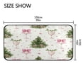 thumbnail image 4 of 39x20 Inch Non-Slip Floor Mat Hallway Runner Rug Entrance Floor Mat Runner for Kitchen and Living Room Champagne Glasses and Christmas Tree, 4 of 8