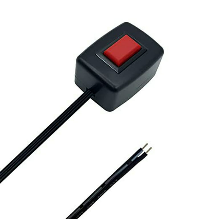 EUBUY Car Horn Momentary Switch ON/Off Double-Sided Adhesive Installation  Surface Mount Push Button Switch Led Pods Power Switches LED Light Strip  Switch 