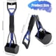 thumbnail image 3 of Pala para excrementos de mascotas, pala para excrementos, 61 cm de largo, mango dentado resistente, recogedor de residuos de perro, clip para uso en exteriores e interiores para perros y gatos, 3 of 5