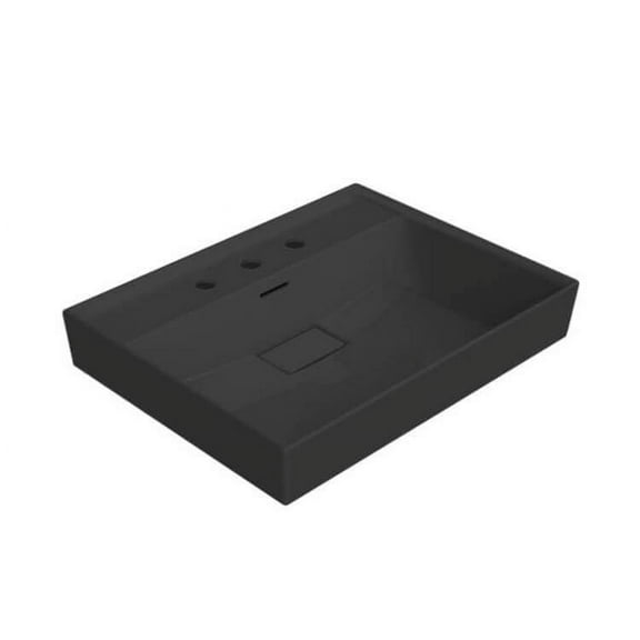 Nameeks Cerastyle 037107-U-97-Three Hole Sharp 23-5/8" Rectangular Ceramic Wall Mount /