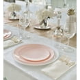 thumbnail image 3 of " OCCASIONS " 80 Plates Pack,(40 Guests) Premium Wedding Party Disposable Plastic Plates Set -40 x 10.5'' Dinner + 40 x 7.5'' Salad / Dessert(Bali, Blush / Gold), 3 of 6