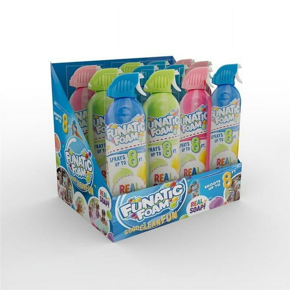 Blip Toys  License 2 Play Funactic Foam Spray Foam, Assorted Color - Pack of 12