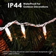 thumbnail image 4 of Medidores de luces navideñas, 50 unidades, transparentes, color blanco cálido, tamaño pequeño, 2 unidades, 4 of 5
