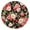 Pioneer Flower Floral-1, variant on Pioneer Flower Floral Print Pattern Round Fitted Tablecloth with Elastic Edge,Dining Table Cover Waterproof,Outdoor Round Tablecloth for Camping,Dining,Indoor and Outdoor