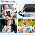 thumbnail image 5 of Car Seat Strap & Belt Covers - Flannel Material, Velcro Design, All-Season Use, 2-Piece Set (S&M Sizes)，Three Beers, 5 of 8