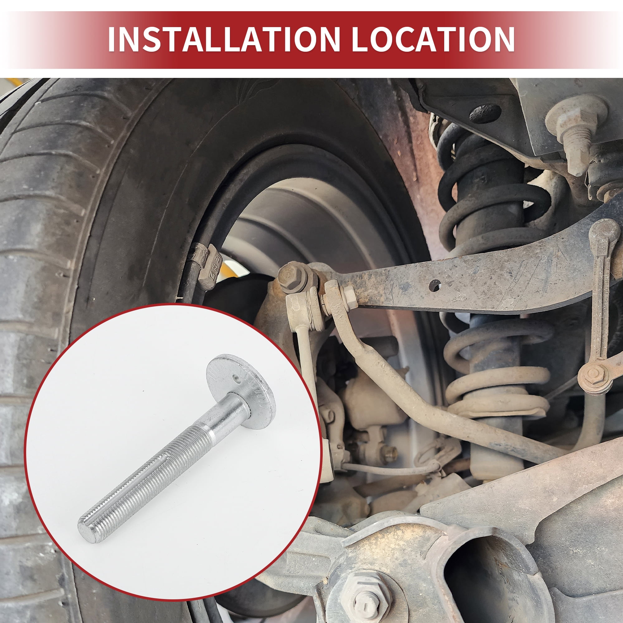 Unique Bargains Camber Alignment Bolt Washer Bolt For Mitsubishi Lancer 2008-2015