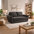thumbnail image 2 of Sofa cama 680.5 Kyoto, palanca lateral, Atlas del Descanso color gris, 2 of 8