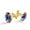 Color 1, variant on Men's Classic Stainless Steel, Pineapple Stripes Pattern Cufflinks Business Wedding Shirts, Golden