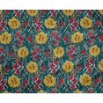 thumbnail image 4 of oneOone Polyester Lycra Fabric Leaves & Floral Block Fabric Prints By Yard 56 Inch Wide, 4 of 5