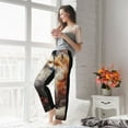 thumbnail image 5 of Kdxio Women's Comfy Stretch Romantic Flower Fox Couple Print Drawstring Pajama Pants-Medium, 5 of 5