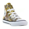 thumbnail image 2 of Converse Chuck Taylor All Star Hi Little Kids' Shoes Silver/Gold/White 357620f, 2 of 6