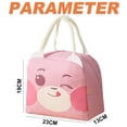 thumbnail image 2 of Bonitas bolsas de almuerzo para mujeres, bolsa térmica de dibujos animados para el almuerzo, lonchera, contenedores, enfriador para adultos, oficina, trabajo, picnic, viajes, 2 of 5