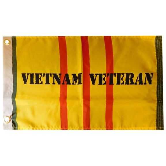 12x18 Vietnam Veteran Yellow Ribbon 100D Woven Poly Nylon Flag