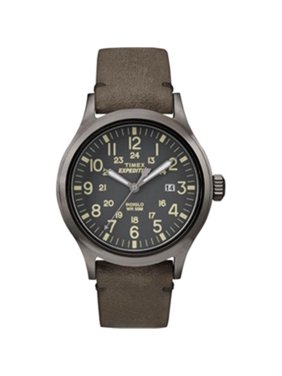 Men's Expedition Scout Watch, Brown Leather Strap