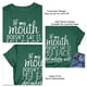 thumbnail image 4 of Camiseta con estampado de letras, camisa holgada de manga corta de gran tamaño para vacaciones, linda camisa divertida para mujer, verano Vintage verde XXL, 4 of 4