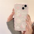 thumbnail image 2 of Funda de silicona suave con diseño de conejo y ondas para iPhone 11, iPhone 14, 12, 16, 13, 15 Pro Max, 12 Mini, Xs Max, X Xr, 7, 8 Plus, 2 of 5