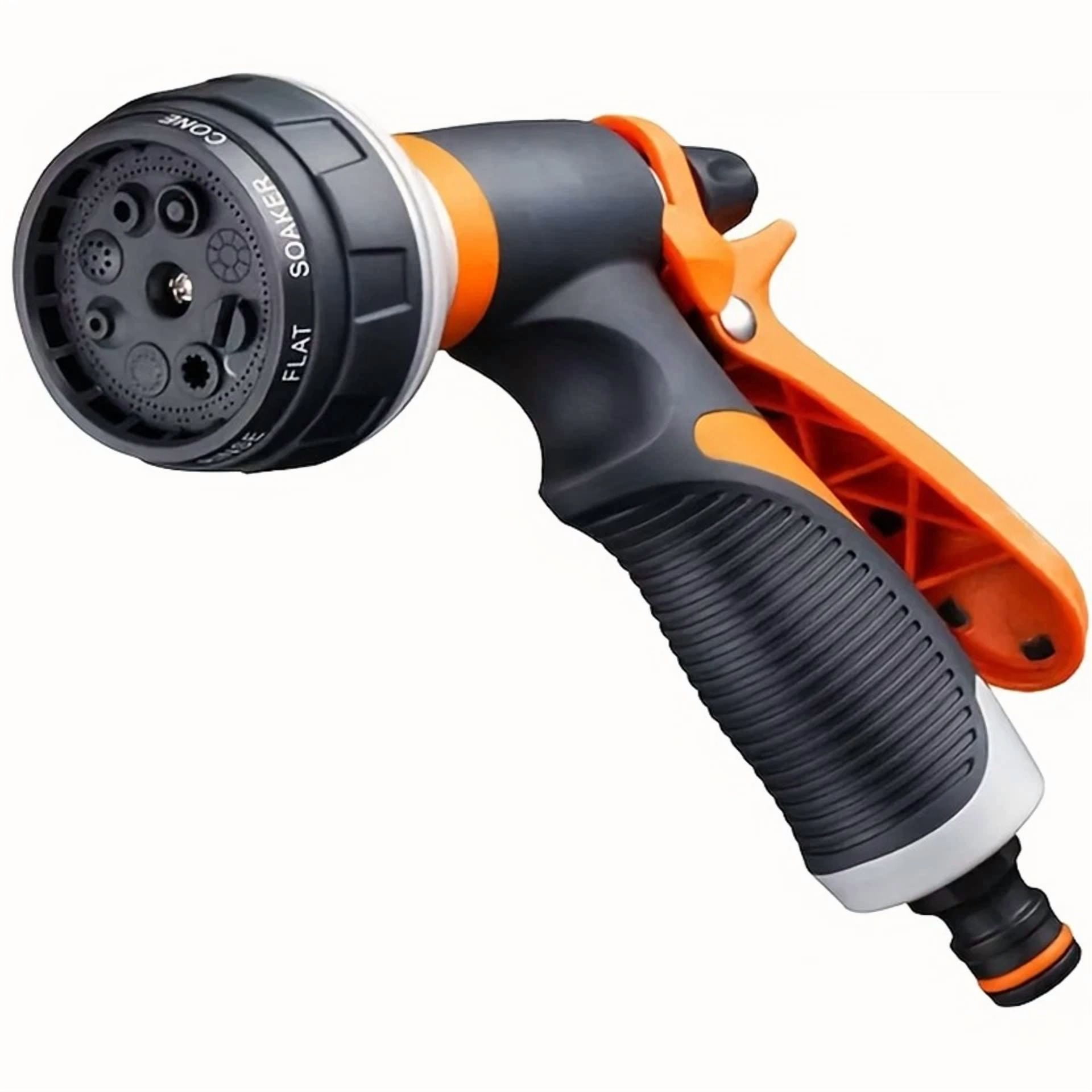PURELY- Garden Hose Pipe Spray Gun Water Sprayer 8 Function Nozzle Multi Adjustable Usa