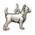 thumbnail image 1 of Sterling Silver 16" 1.2mm Box Chain 3D Standing Dog Breed Chihuahua Pendant Necklace, 1 of 2