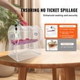 thumbnail image 4 of Professional Transparent Acrylic Raffle Drum with 2 Keys Holds 2500 Tickets or 100 Balls Lottery Spinning Cage for Bingo Games, 4 of 6