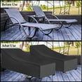 thumbnail image 5 of Patio Lounge Chair Cover, Waterproof, Anti-Fading, UV Resistant Heavy Duty 600D Oxford Fabric Outdoor Chaise Lounge Cover, 5 of 7
