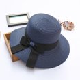 thumbnail image 3 of Prolriy Sun Hats for Women Summer Hats for Women Wide Bongrace Women Beach Hat Little Girl Sun Cap Foldable Ladies Hats Beach Hats for Women Navy, 3 of 5