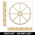 thumbnail image 2 of Sniggle Sloth Wagon Wheel Solid Wood Shape Unfinished Piece Cutout Craft DIY Projects 4.70 Inch Size 1/8 Inch Thick, 2 of 7