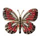 thumbnail image 3 of Clip de mariposa brillante para coche para mujer, decoración interior del coche, ambientador para coche negro rojo, 3 of 9