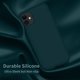 thumbnail image 4 of Diseñado para iPhone 11, funda de silicona ultradelgada a prueba de golpes con [forro de microfibra suave antiarañazos], 6.1 pulgadas, color verde azulado, 4 of 8
