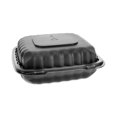 thumbnail image 2 of Pactiv Evergreen Earthchoice Smartlock Microwavable Hinged Lid Container, 8.31 x 8.35 x 3.1, Black, Plastic, 200/Carton, 2 of 7